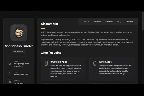personal portfolio